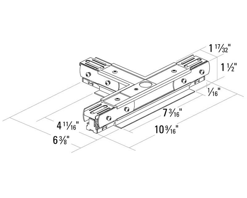 Prospec/Recessed T Housing, Matte White Finish